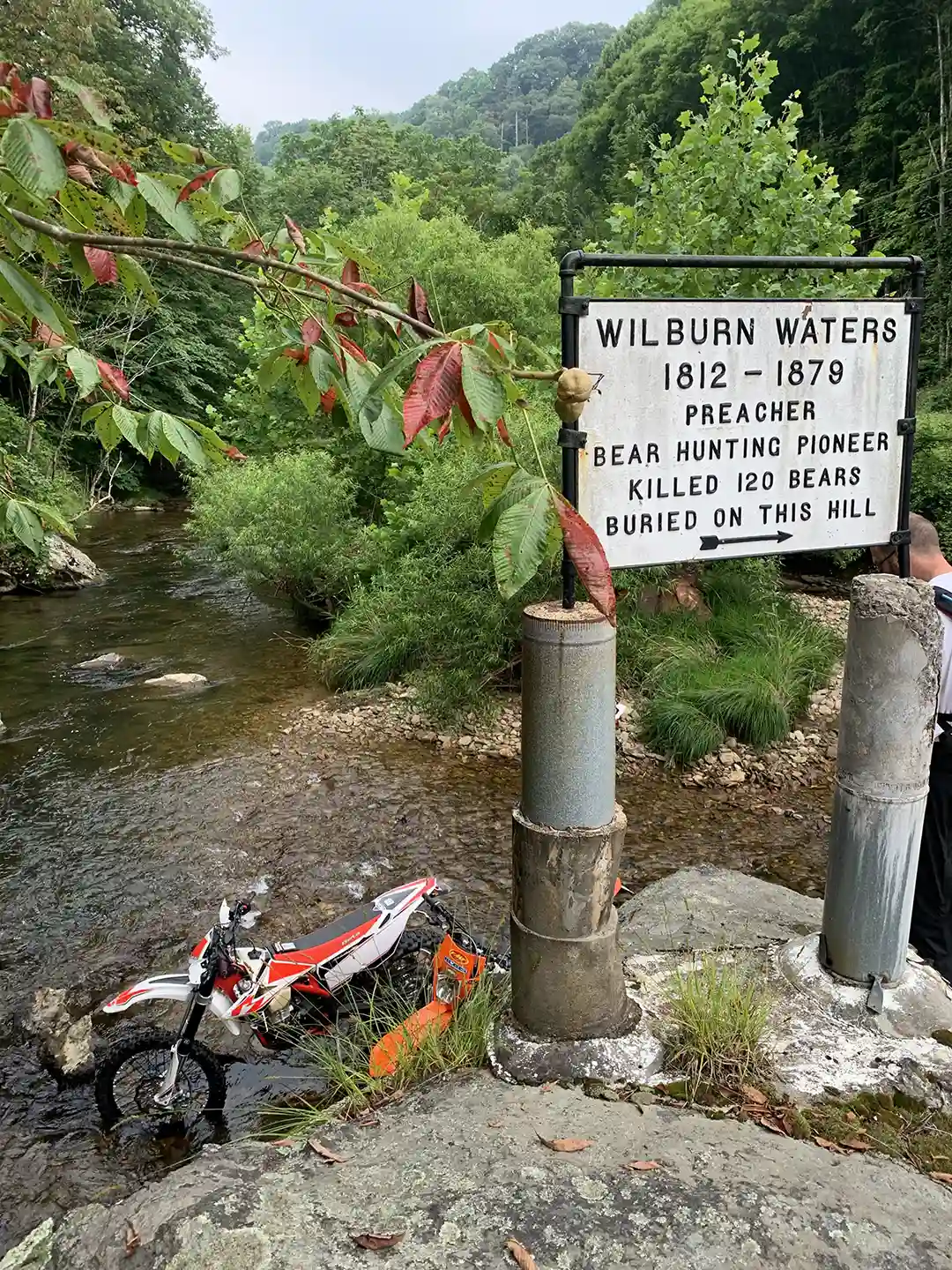 Wilburn Waters Memorial by the river