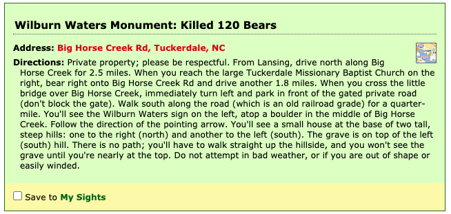 Stop along the Unseen Pass Roxor itinerary near West Jefferson, NC
